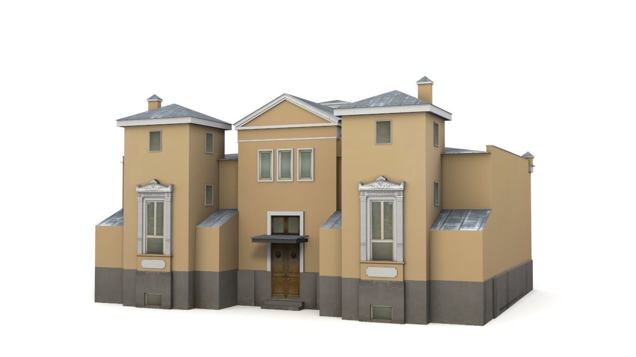 House Low-poly 3D model_4