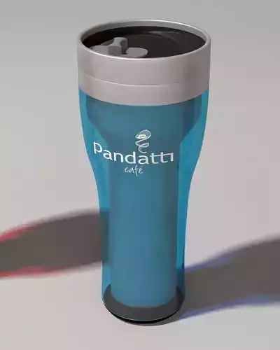 THERMAL COFFE GLASS 3D model