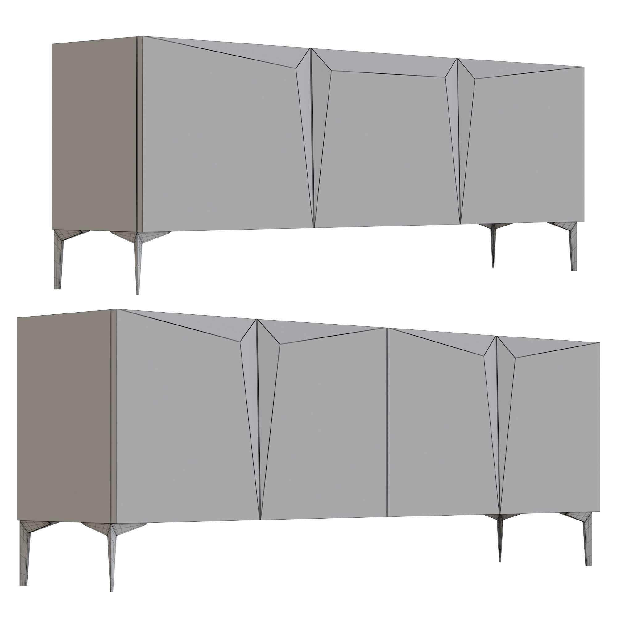GD Arradamenti ROSA DEI VENTI storage sideboard 3D model_2