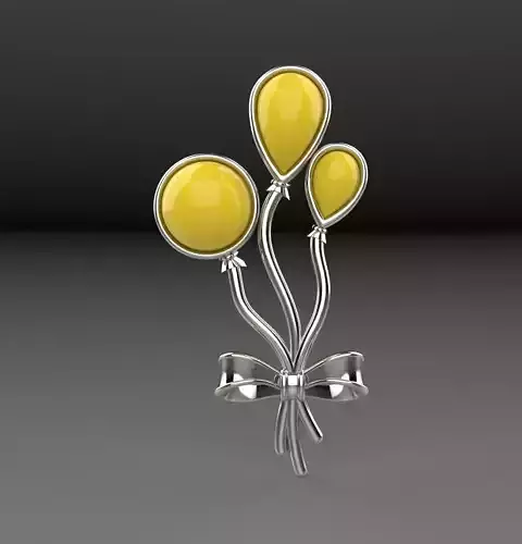 Brooch Balloon 3D print model