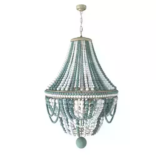 Regina Andrew Design Malibu Beaded 6-Light Chandelier 3D model