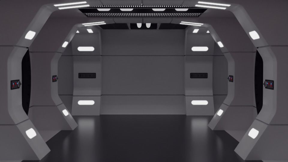 The Mandalorian - Rebel Prison Ship 1 - Side Hallway 1-12 scale Free 3D print model_4