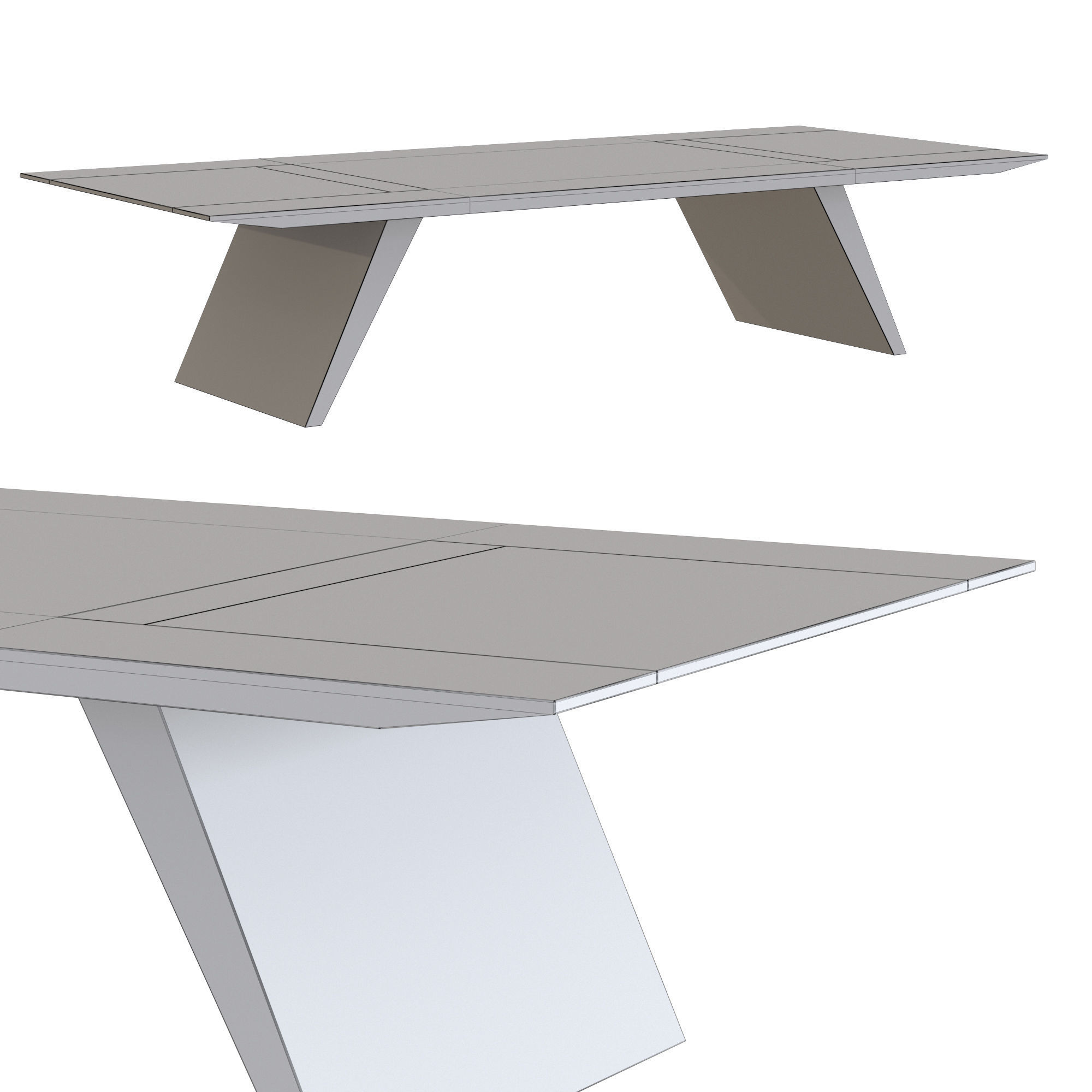 GD Arredamenti - Swan table 3D model_1