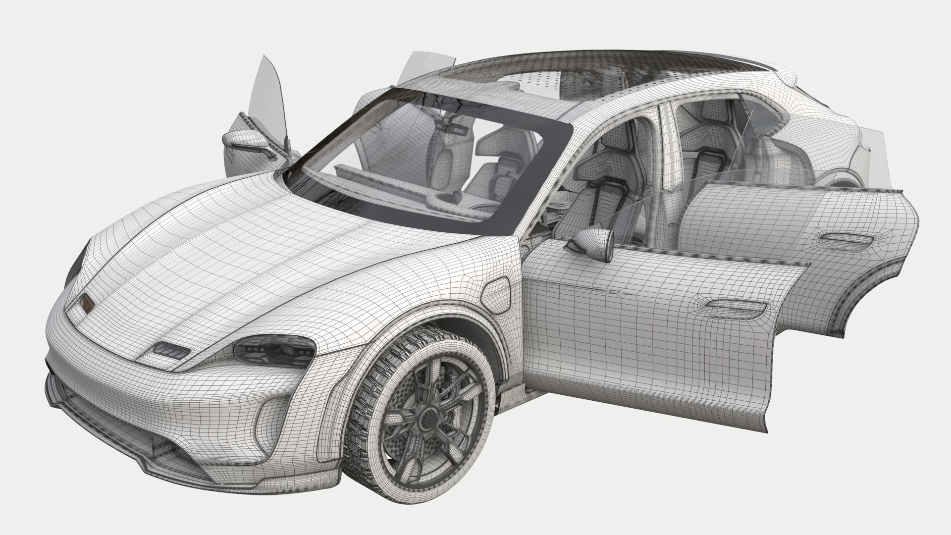 Porsche Mission E Cross Turismo 3D model_8