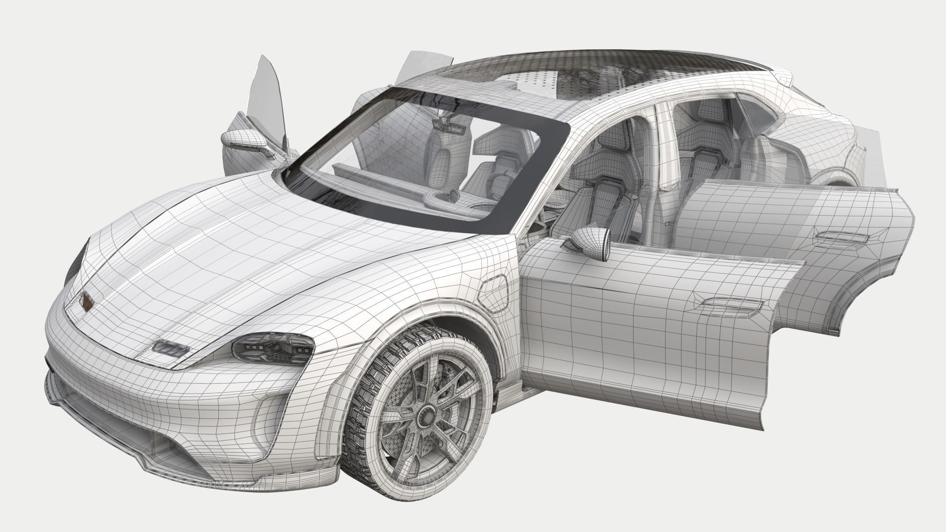 Porsche Mission E Cross Turismo 3D model_7