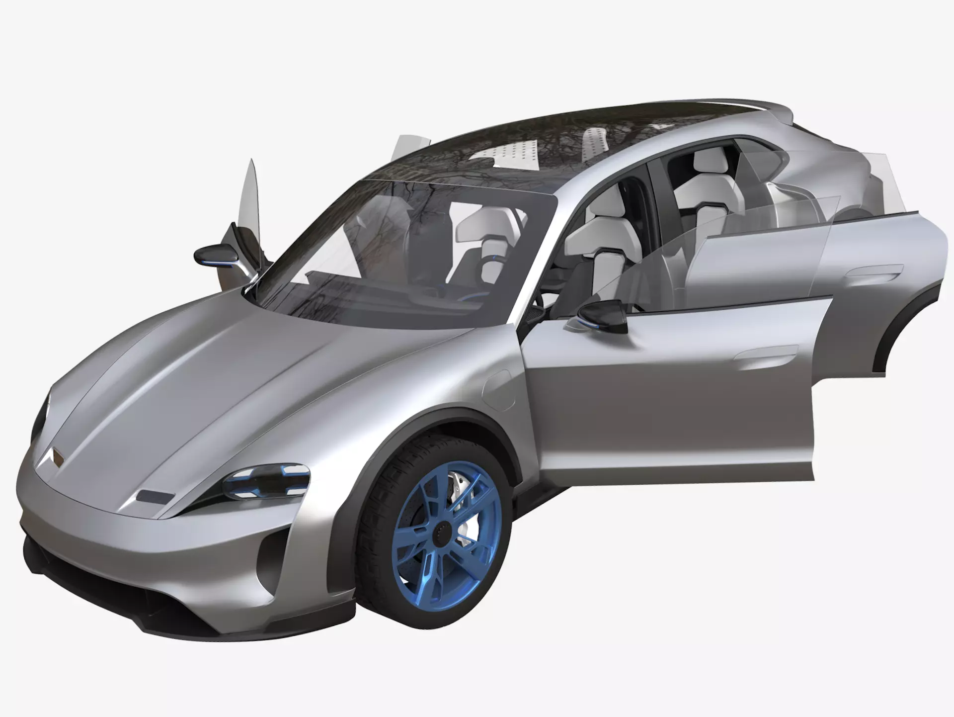 Porsche Mission E Cross Turismo 3D model_0
