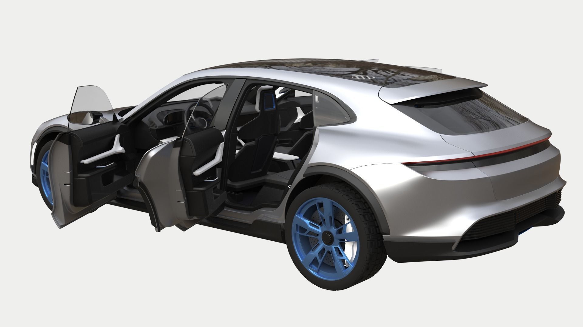 Porsche Mission E Cross Turismo 3D model_1