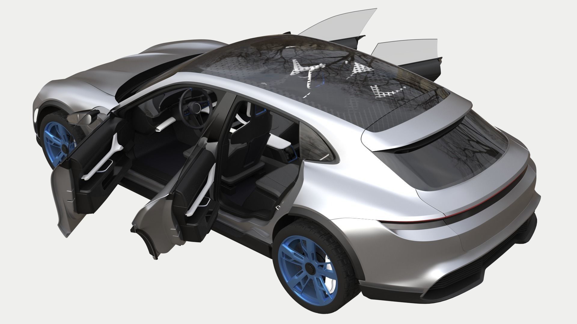 Porsche Mission E Cross Turismo 3D model_2