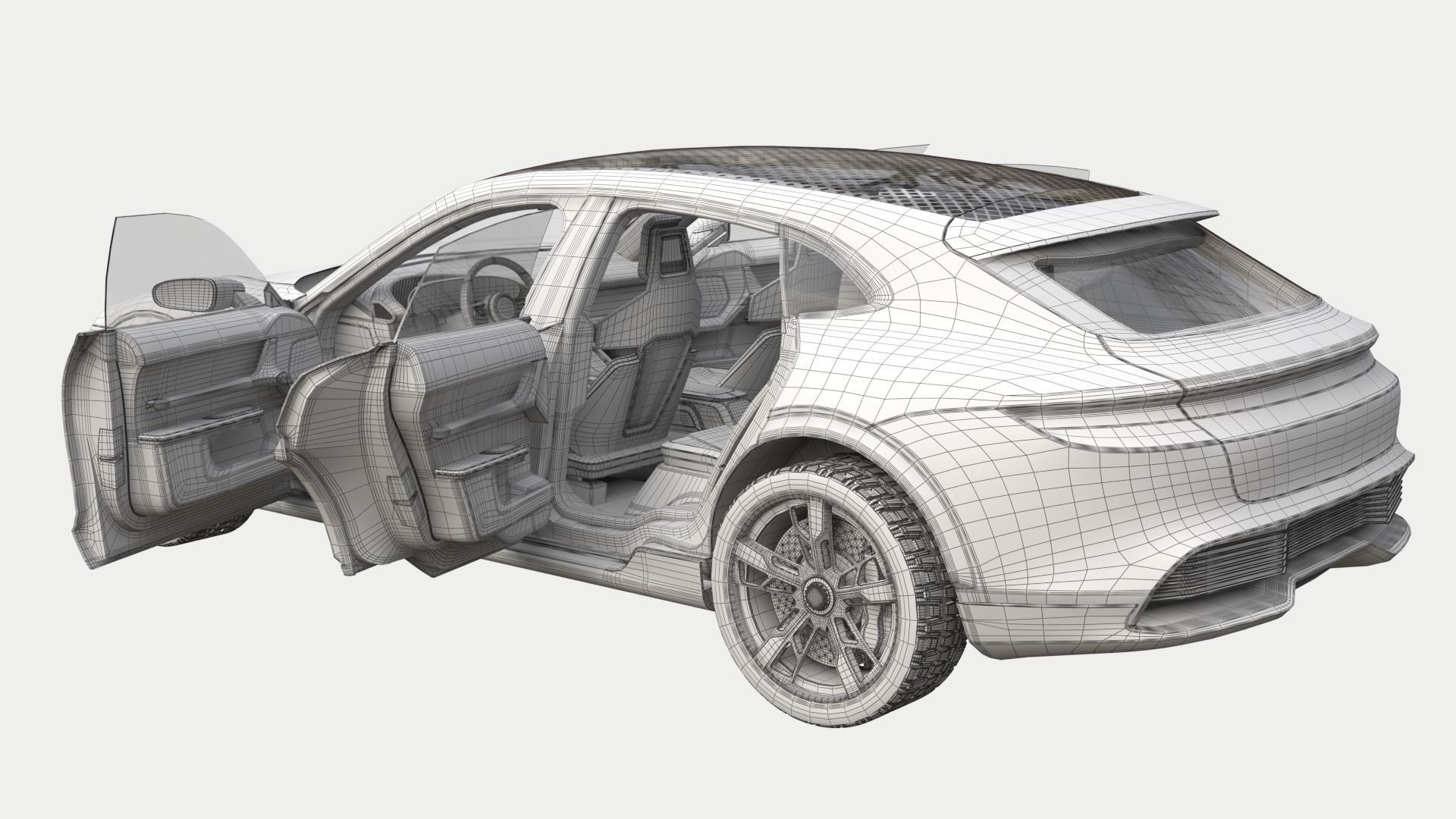 Porsche Mission E Cross Turismo 3D model_9