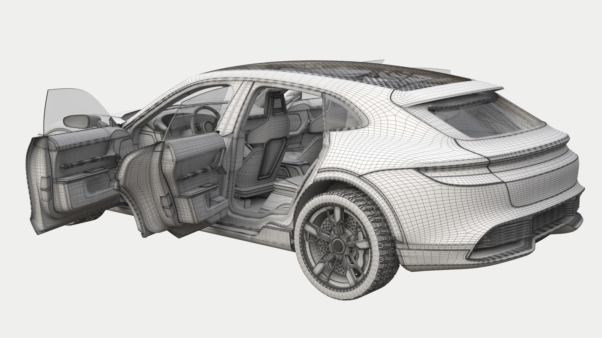 Porsche Mission E Cross Turismo 3D model_10