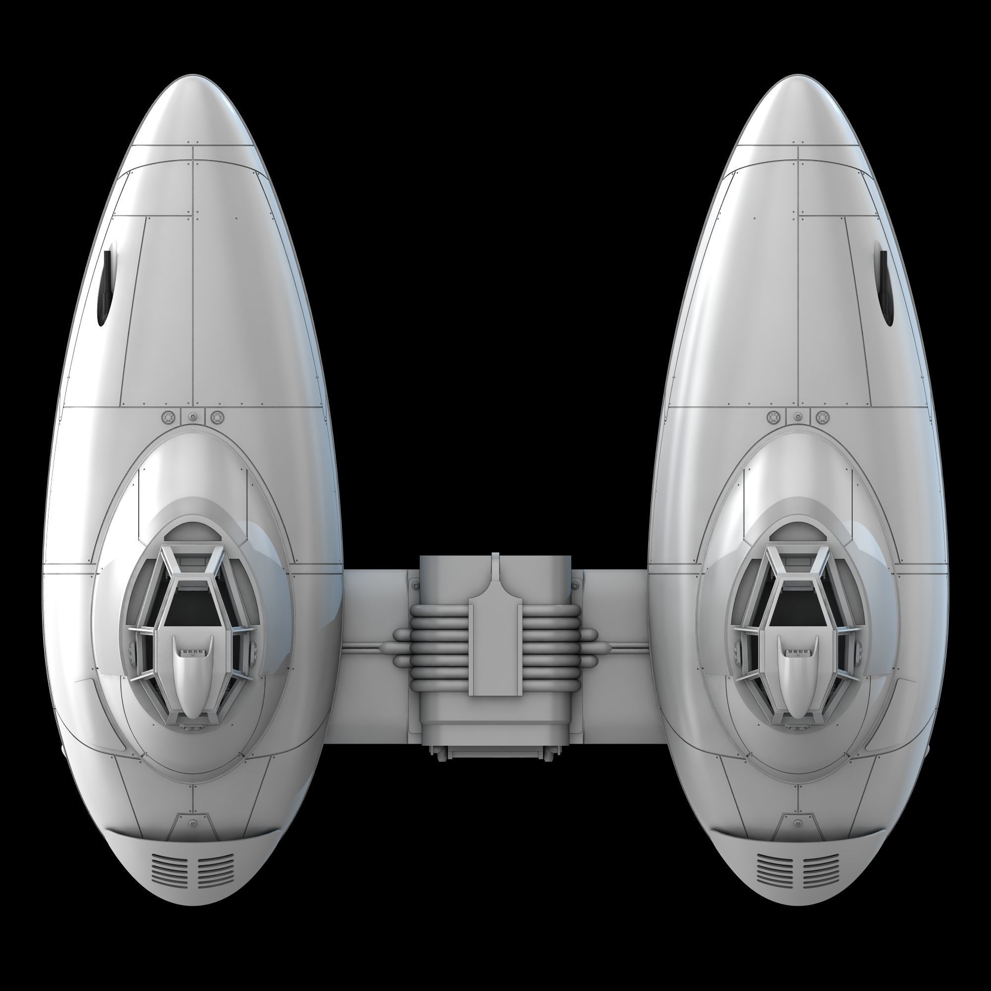 Empire Strick Back Bespin Twin-Pod Cloud Car 3D print model_7