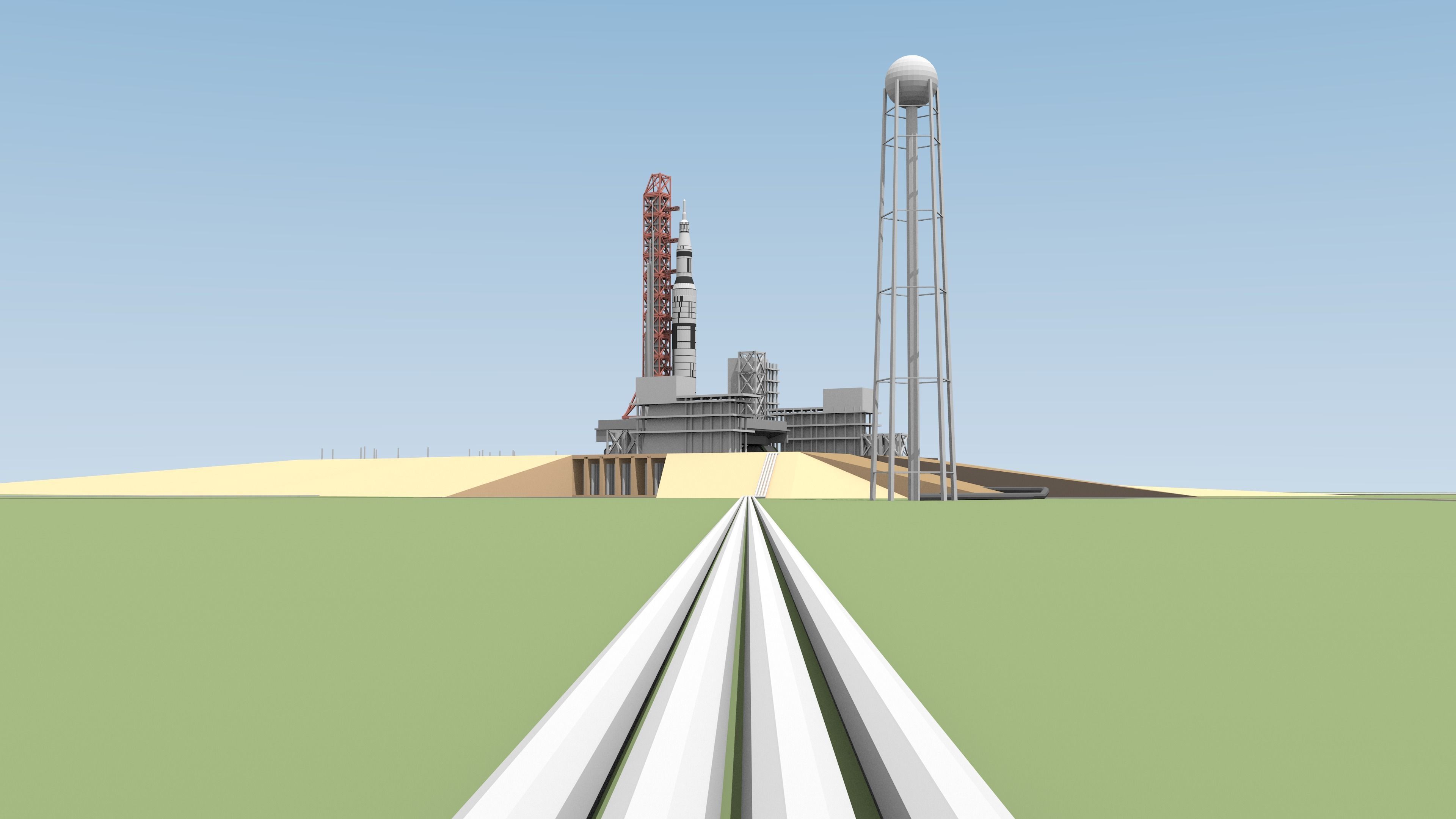 Saturn-5 Free low-poly 3D model_0