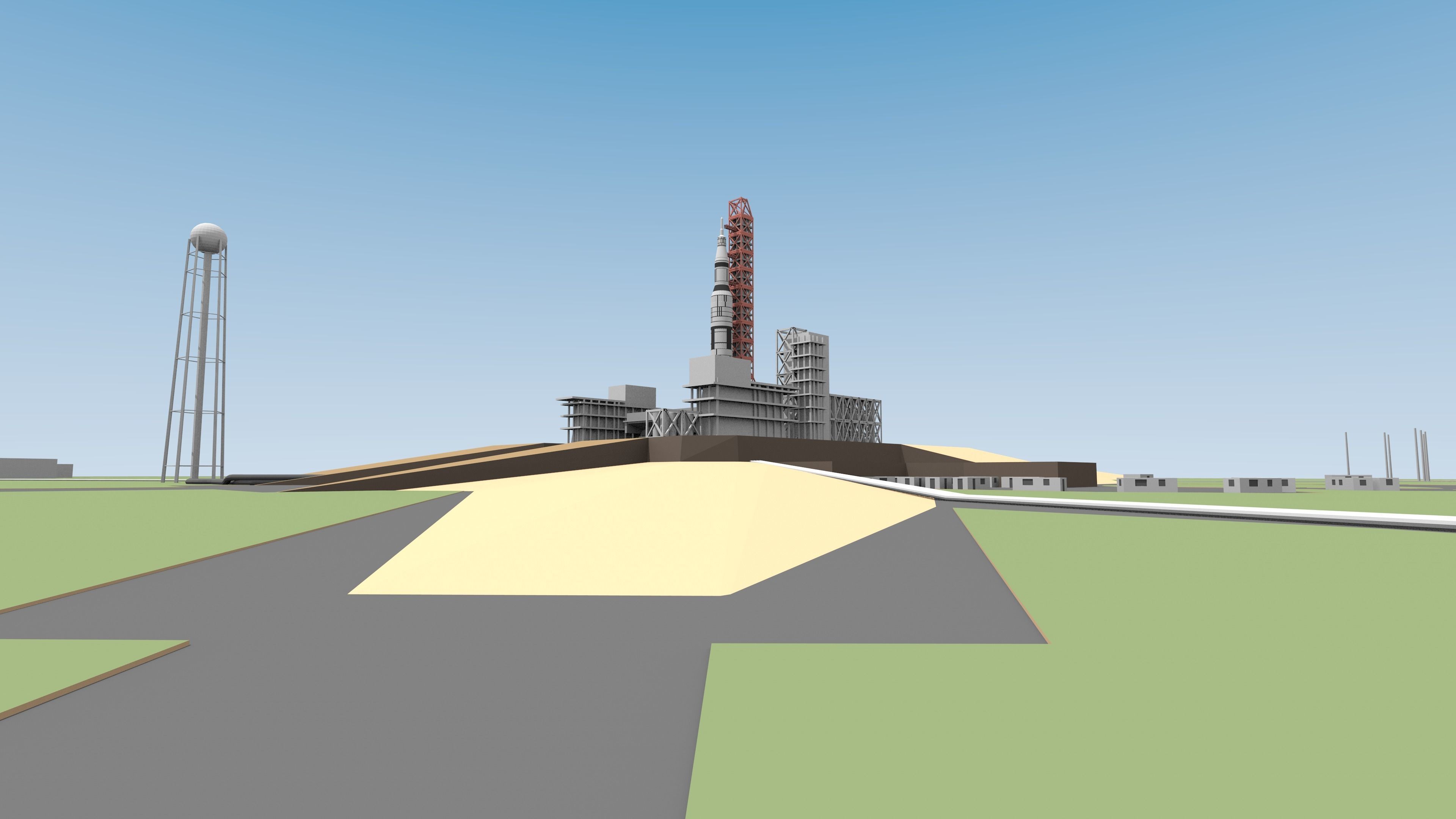 Saturn-5 Free low-poly 3D model_9