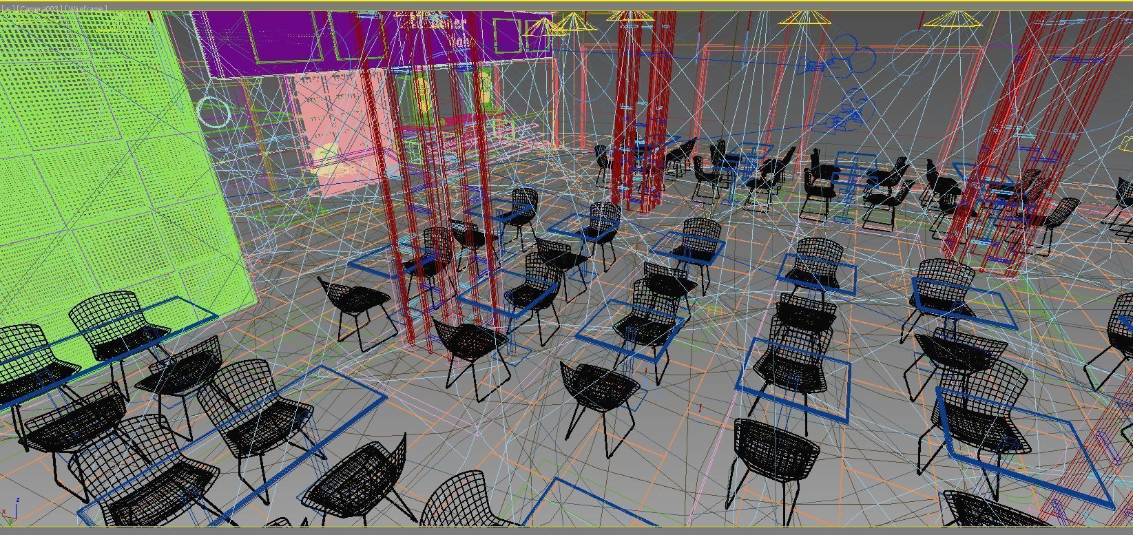 Turkish Doner Restaurant  Low-poly 3D model_8