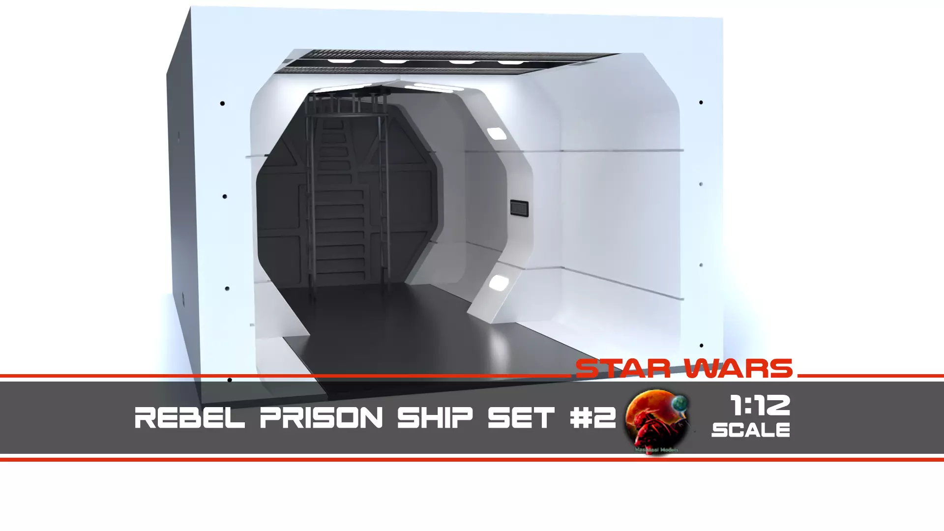 The Mandalorian - Rebel Prison Ship 2 - Small Hallway 1-12 scale 3D print model_0