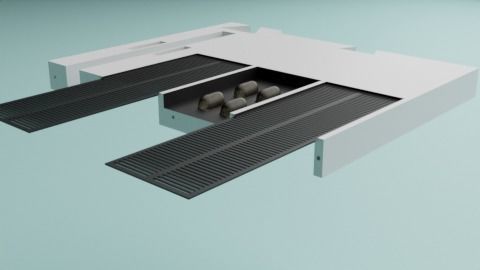 The Mandalorian - Rebel Prison Ship 2 - Small Hallway 1-12 scale 3D print model_8