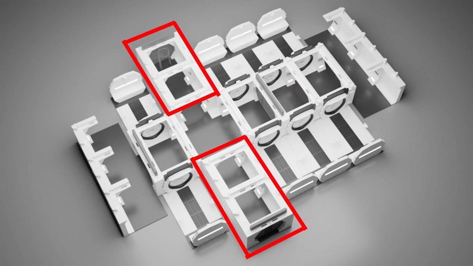 The Mandalorian - Rebel Prison Ship 2 - Small Hallway 1-12 scale 3D print model_33