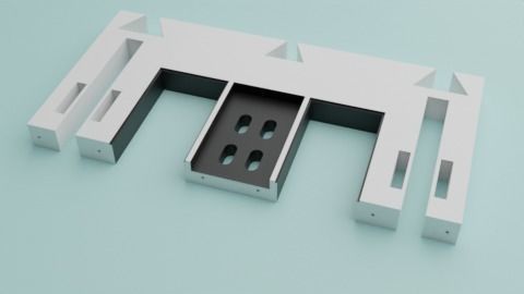 The Mandalorian - Rebel Prison Ship 2 - Small Hallway 1-12 scale 3D print model_11