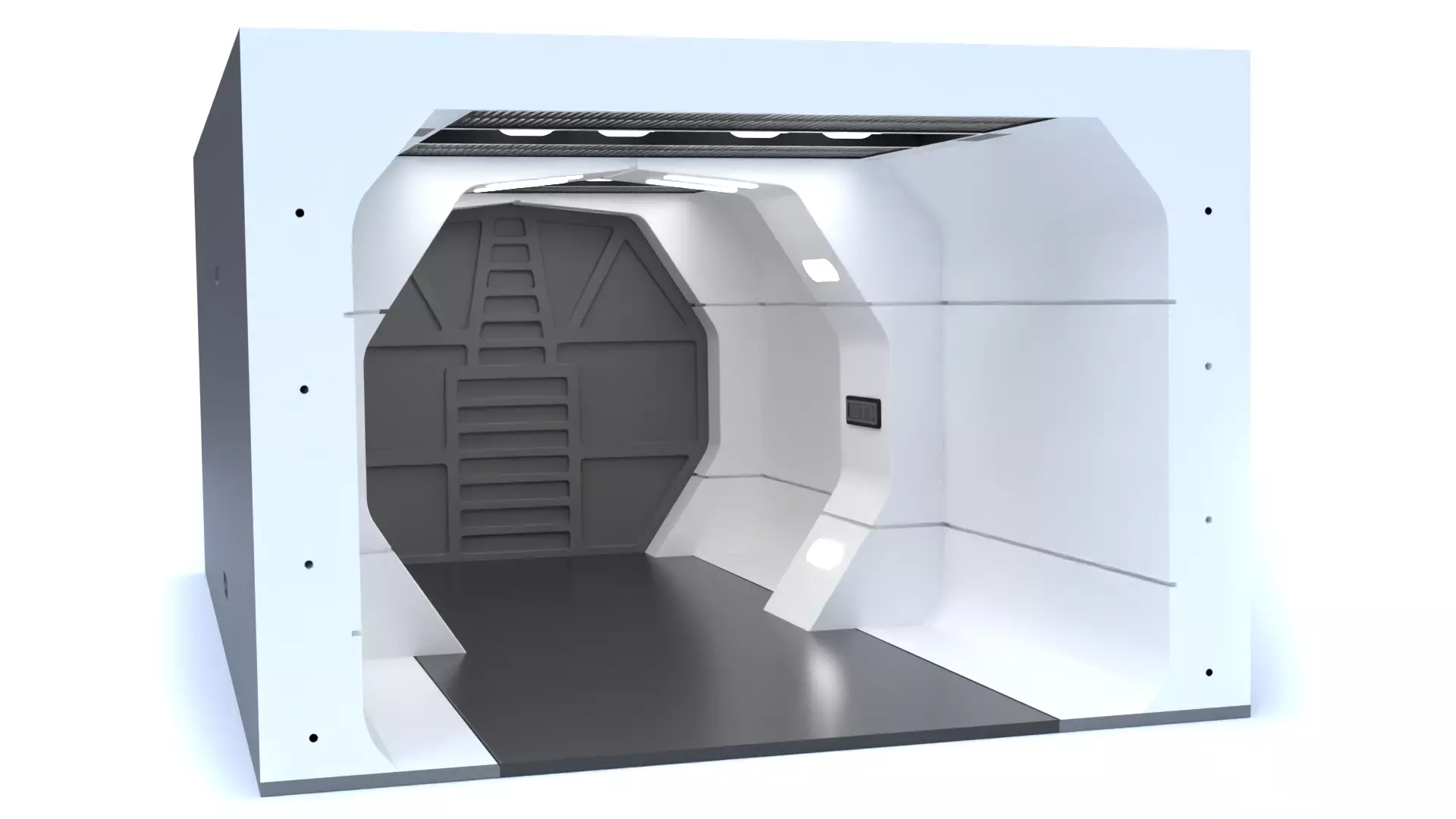 The Mandalorian - Rebel Prison Ship 2 - Small Hallway 1-12 scale 3D print model_2