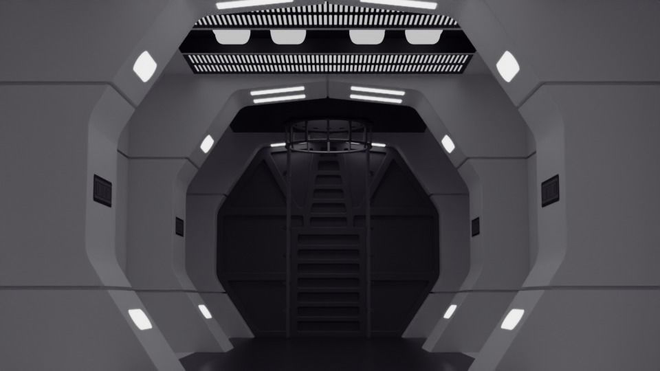 The Mandalorian - Rebel Prison Ship 2 - Small Hallway 1-12 scale 3D print model_4