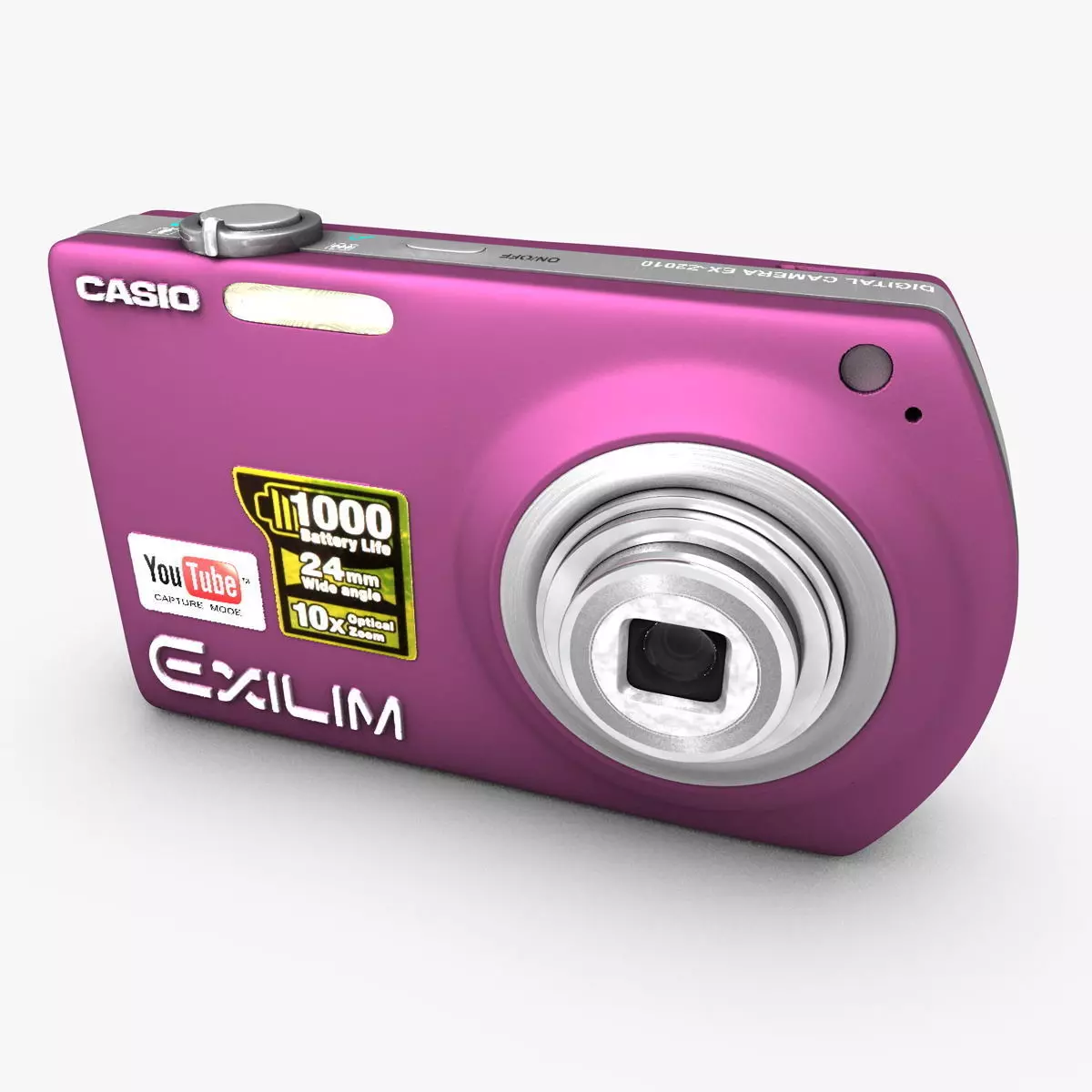 Small Casio Exilim Digital Camera 3D model