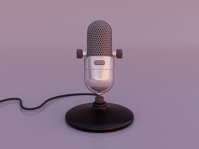 Microphone 3D model