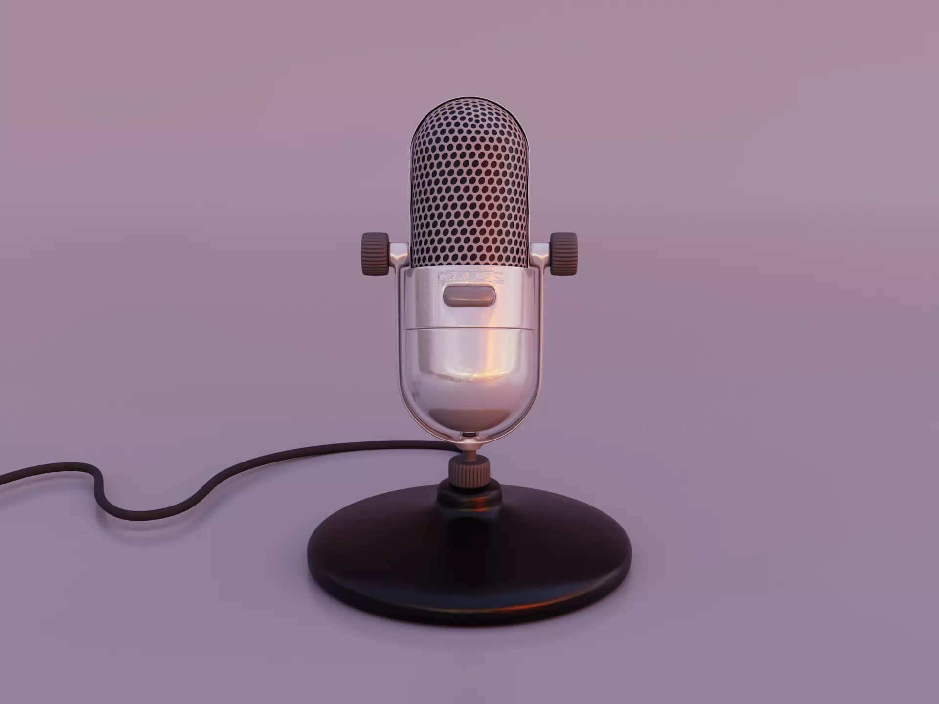 Microphone 3D model_0