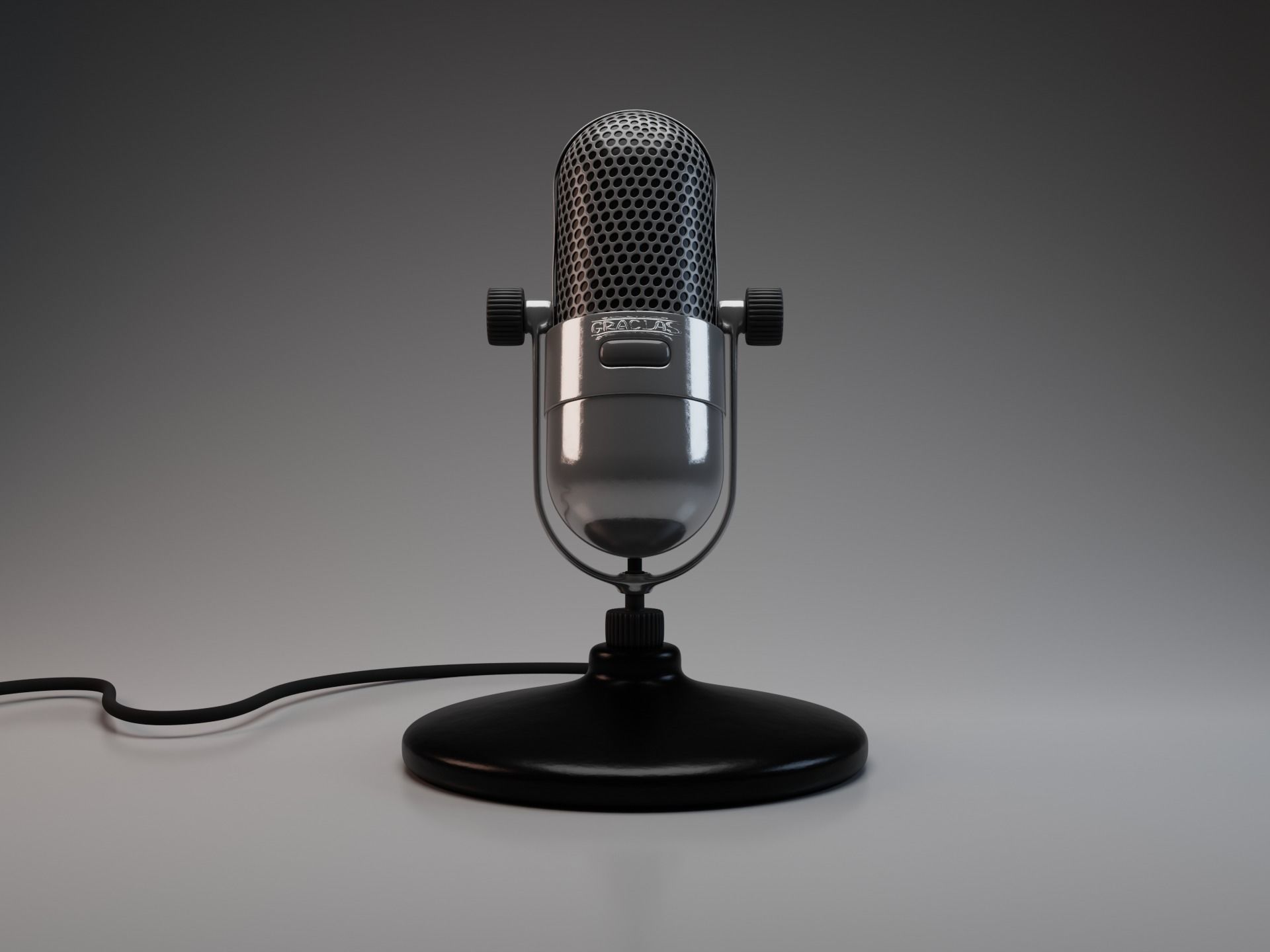 Microphone 3D model_1