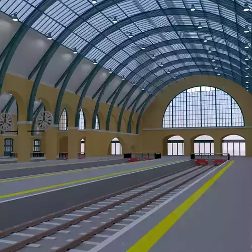 Kings Cross station 3D model