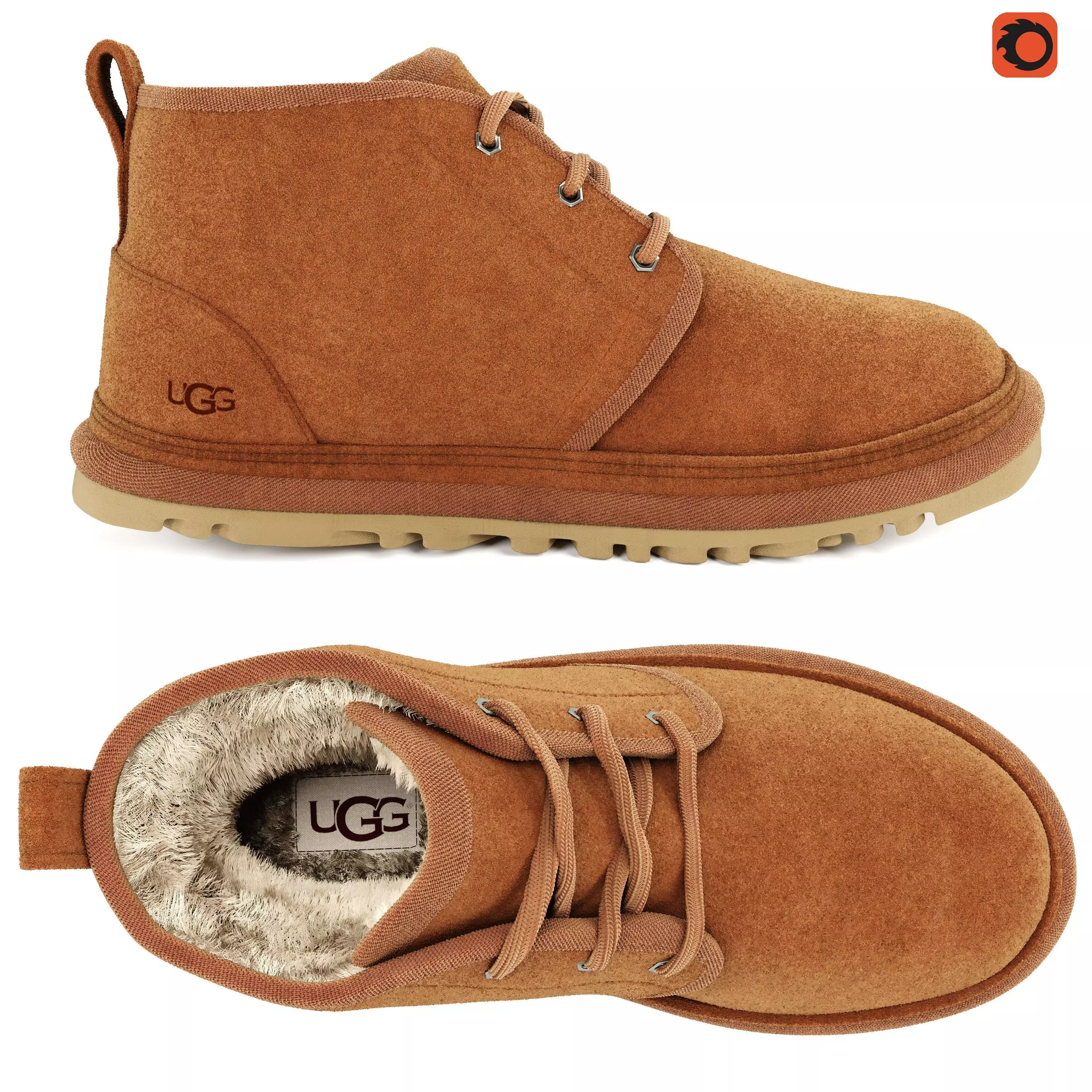 UGG-Shoe-Corona Renderer 3D model_0