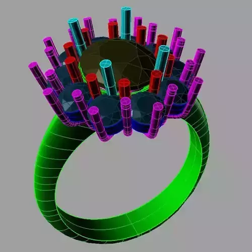 Classic Diana Engagement ring anello cestino an 172