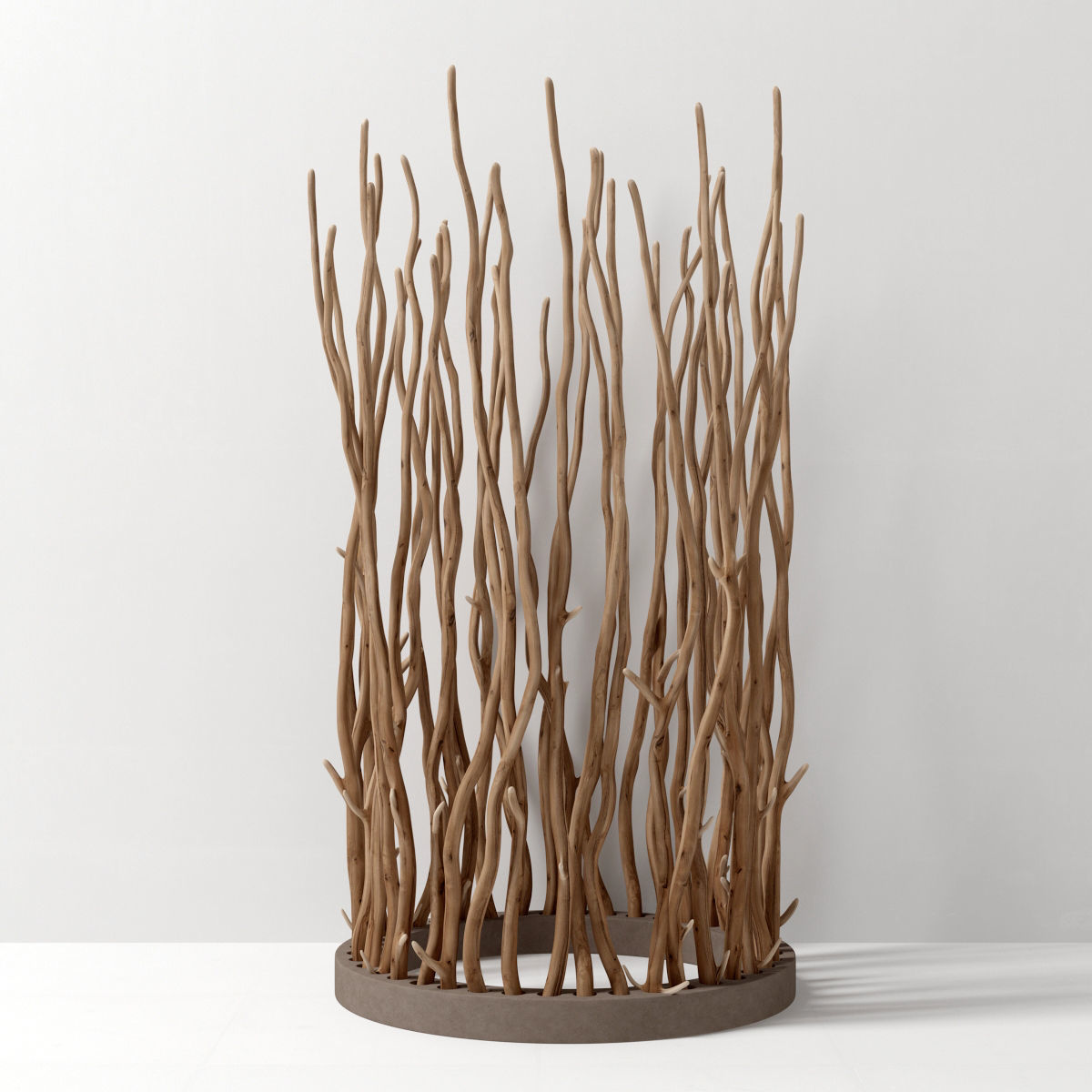 Branch folding screen Ring decor n1 3D model_2