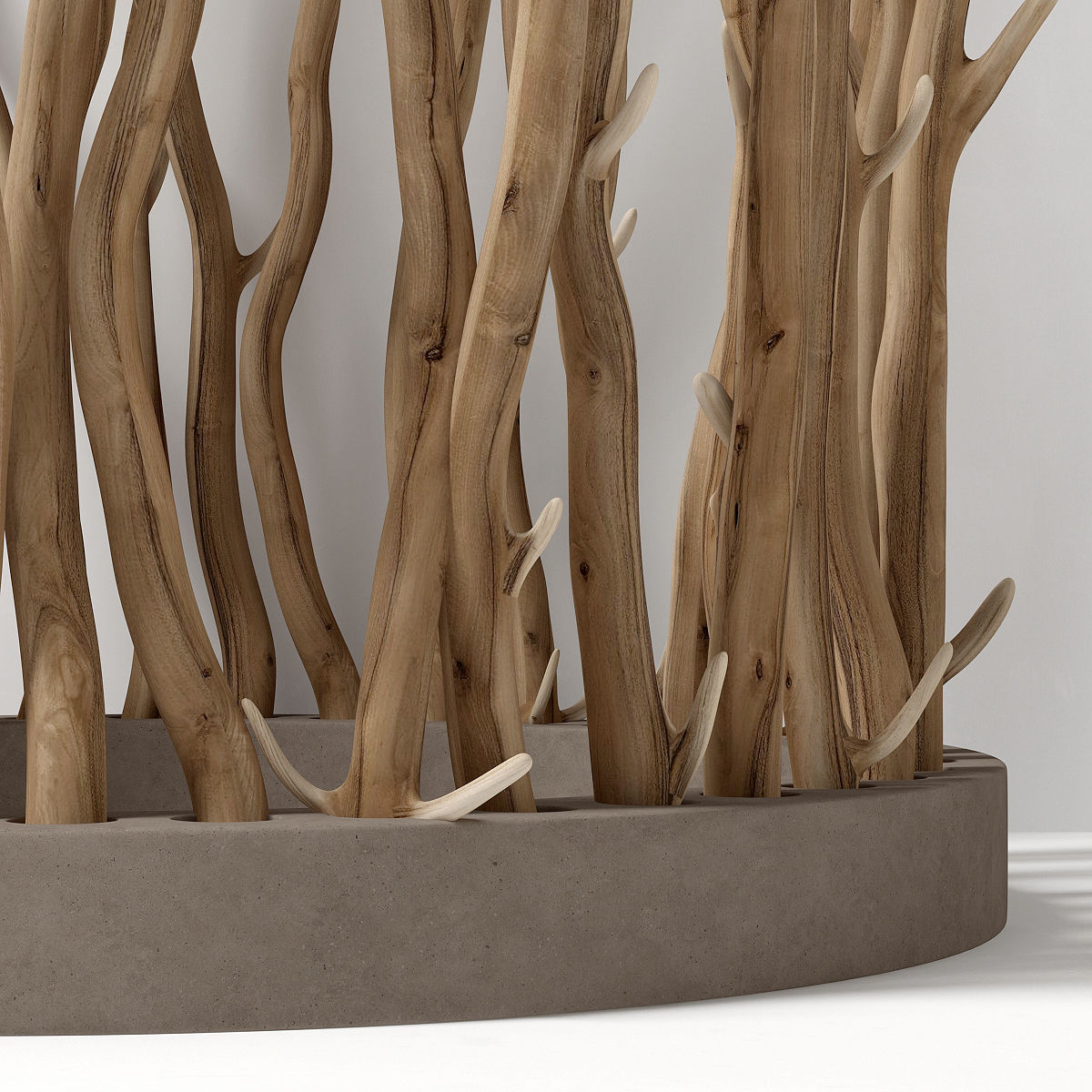 Branch folding screen Ring decor n1 3D model_3