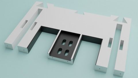 The Mandalorian - Rebel Prison Ship 4 - Cell Hallway 1-12 scale 3D print model_16