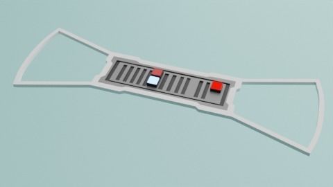 The Mandalorian - Rebel Prison Ship 4 - Cell Hallway 1-12 scale 3D print model_26