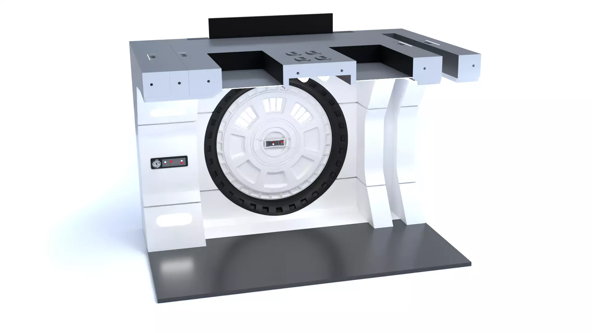 The Mandalorian - Rebel Prison Ship 4 - Cell Hallway 1-12 scale 3D print model_6