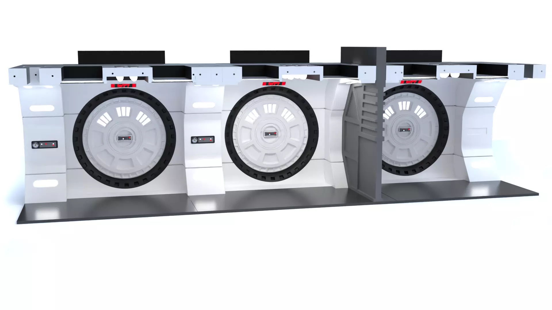 The Mandalorian - Rebel Prison Ship 4 - Cell Hallway 1-12 scale 3D print model_5