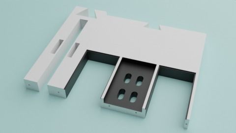 The Mandalorian - Rebel Prison Ship 4 - Cell Hallway 1-12 scale 3D print model_15