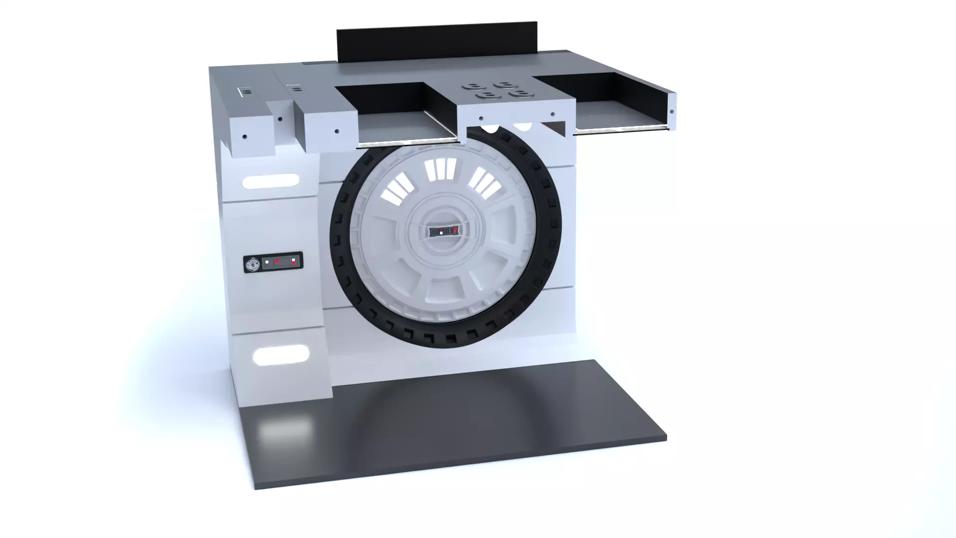 The Mandalorian - Rebel Prison Ship 4 - Cell Hallway 1-12 scale 3D print model_7