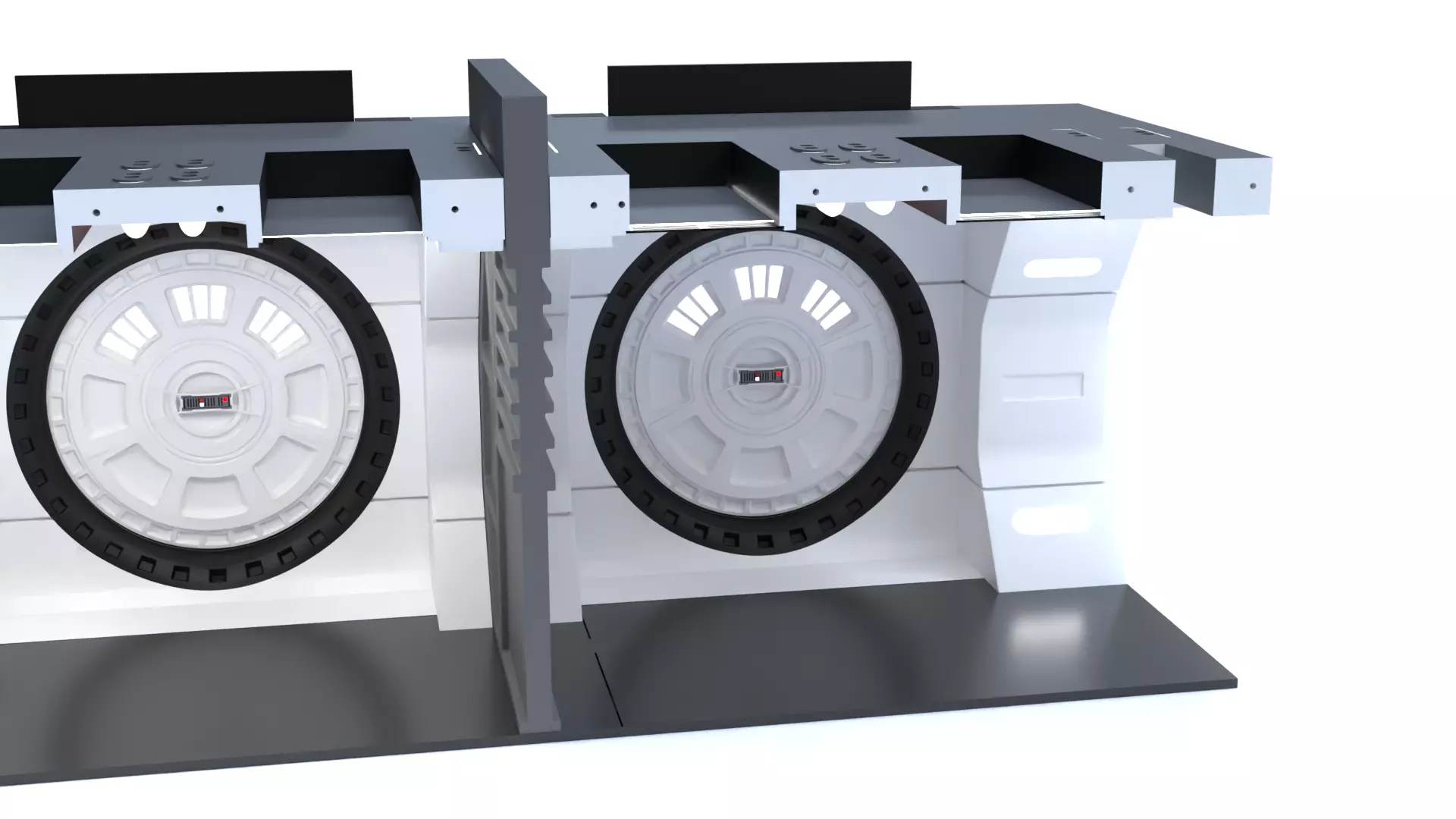 The Mandalorian - Rebel Prison Ship 4 - Cell Hallway 1-12 scale 3D print model_3