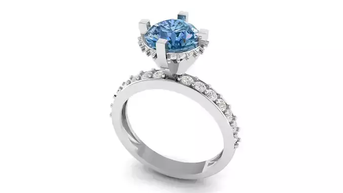 Princess Diamond Engagement Ring