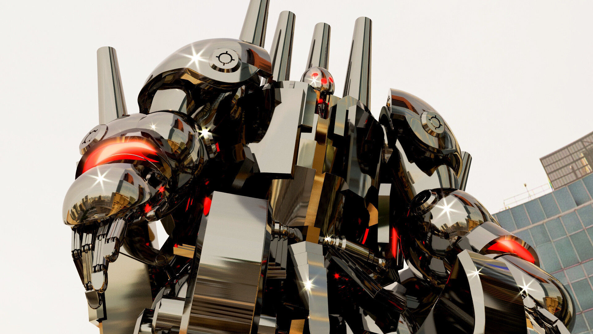 Metal Knight 3D model  3D model_3