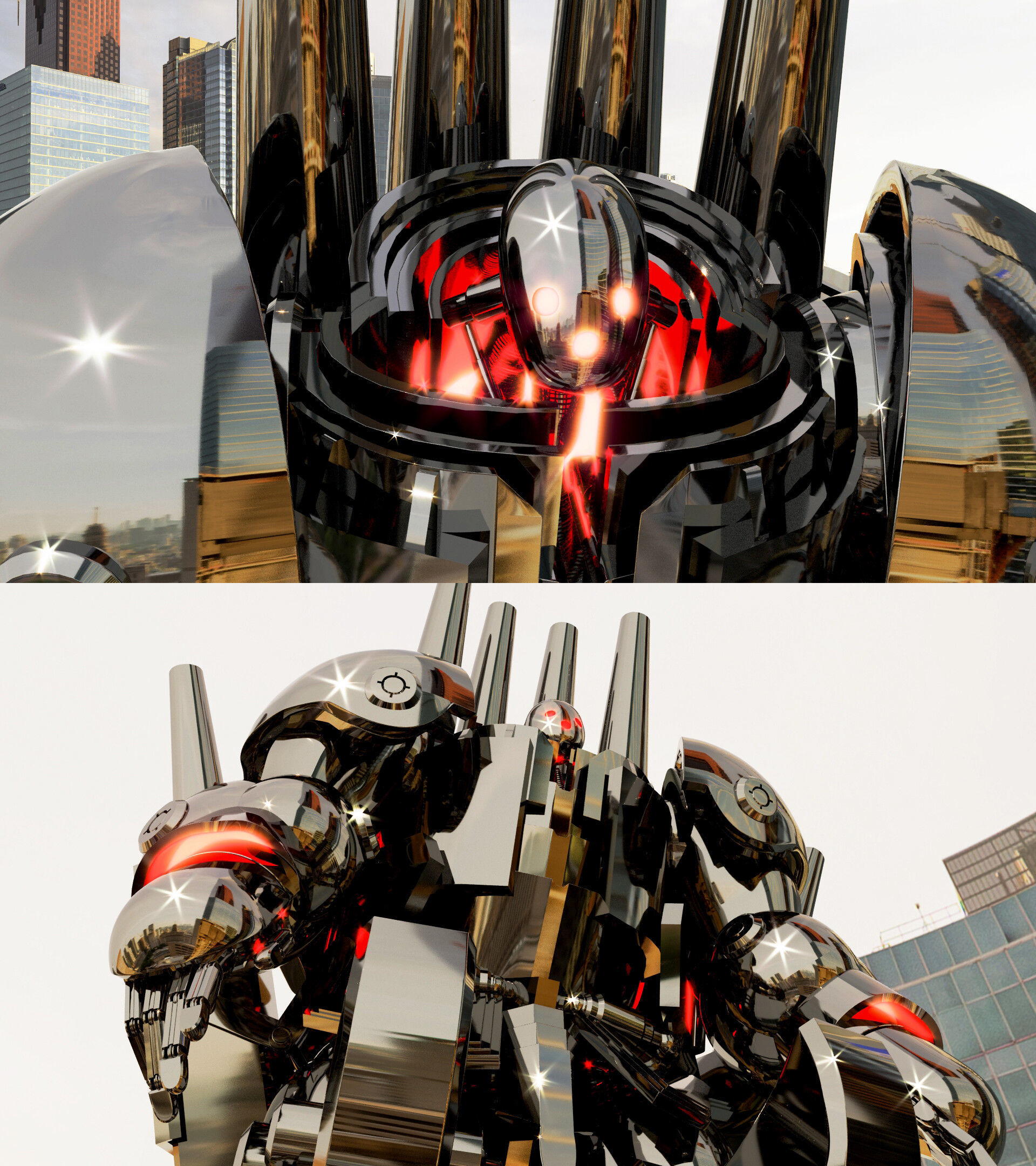 Metal Knight 3D model  3D model_7