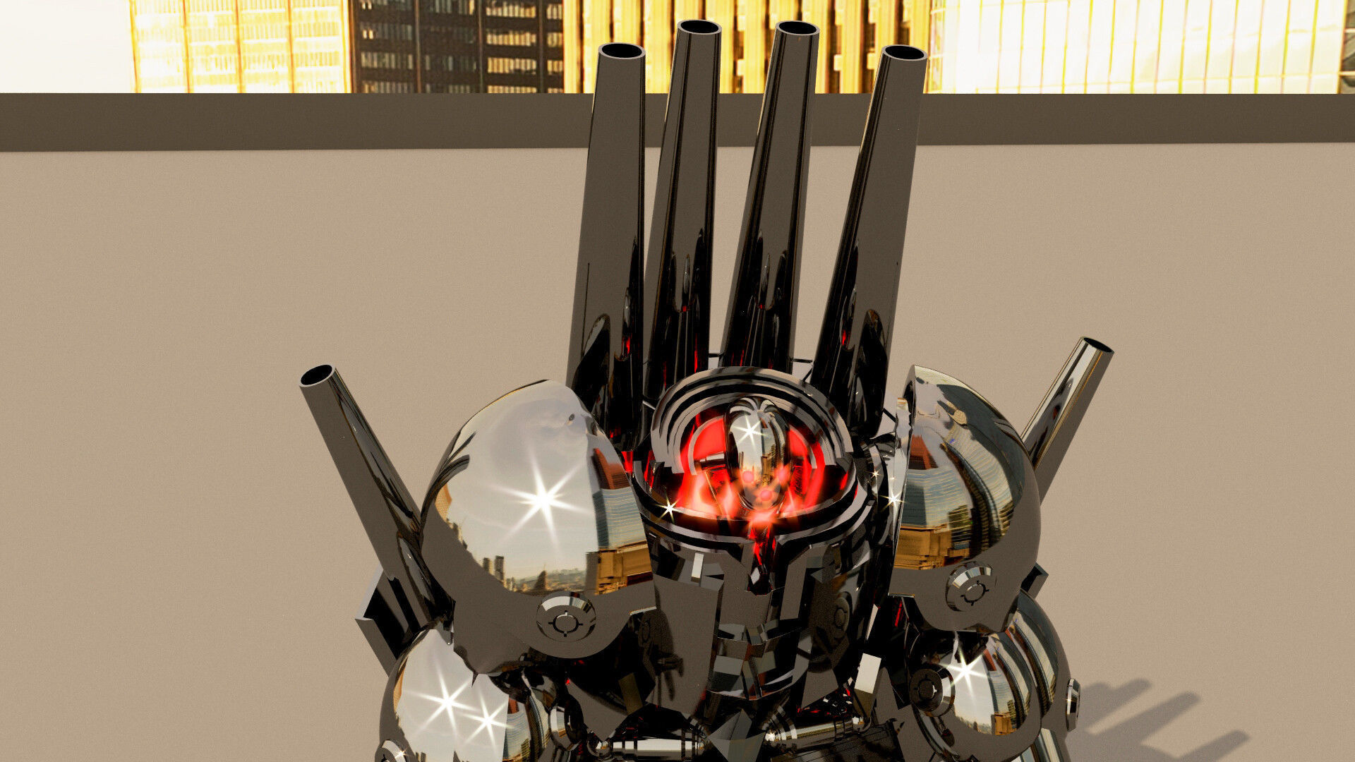 Metal Knight 3D model  3D model_6