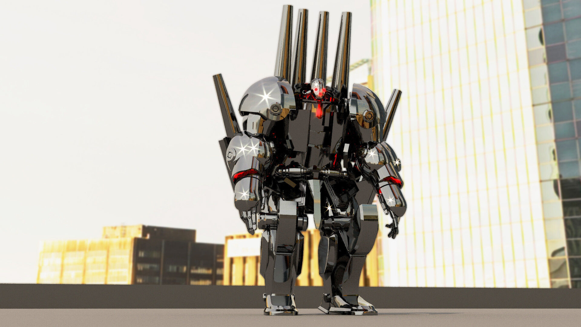 Metal Knight 3D model  3D model_4