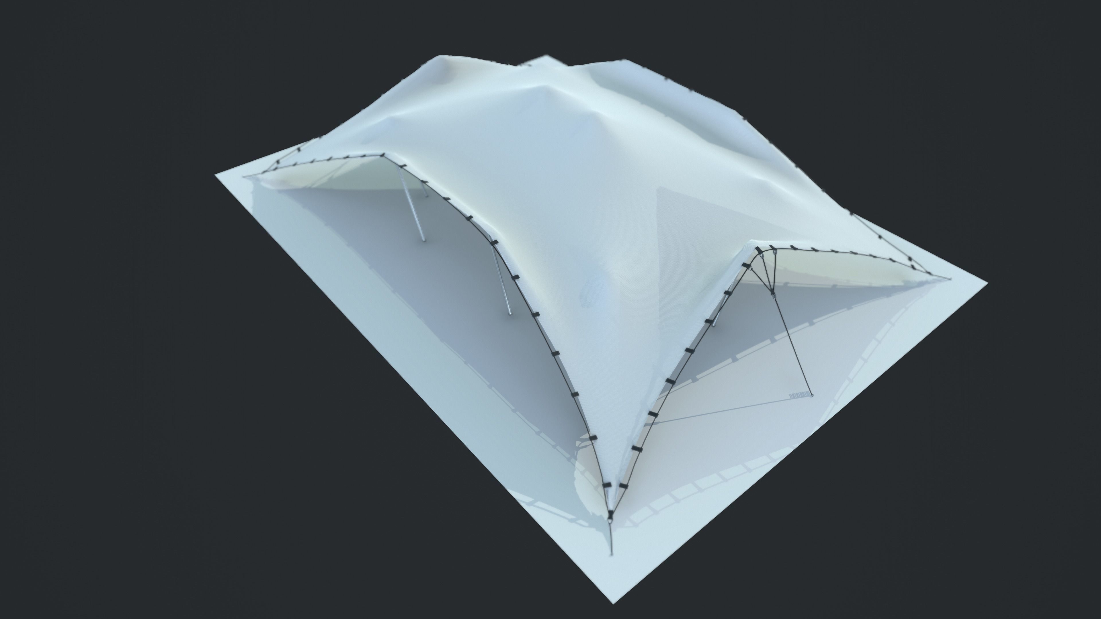 Stretch Tent  3D model_4