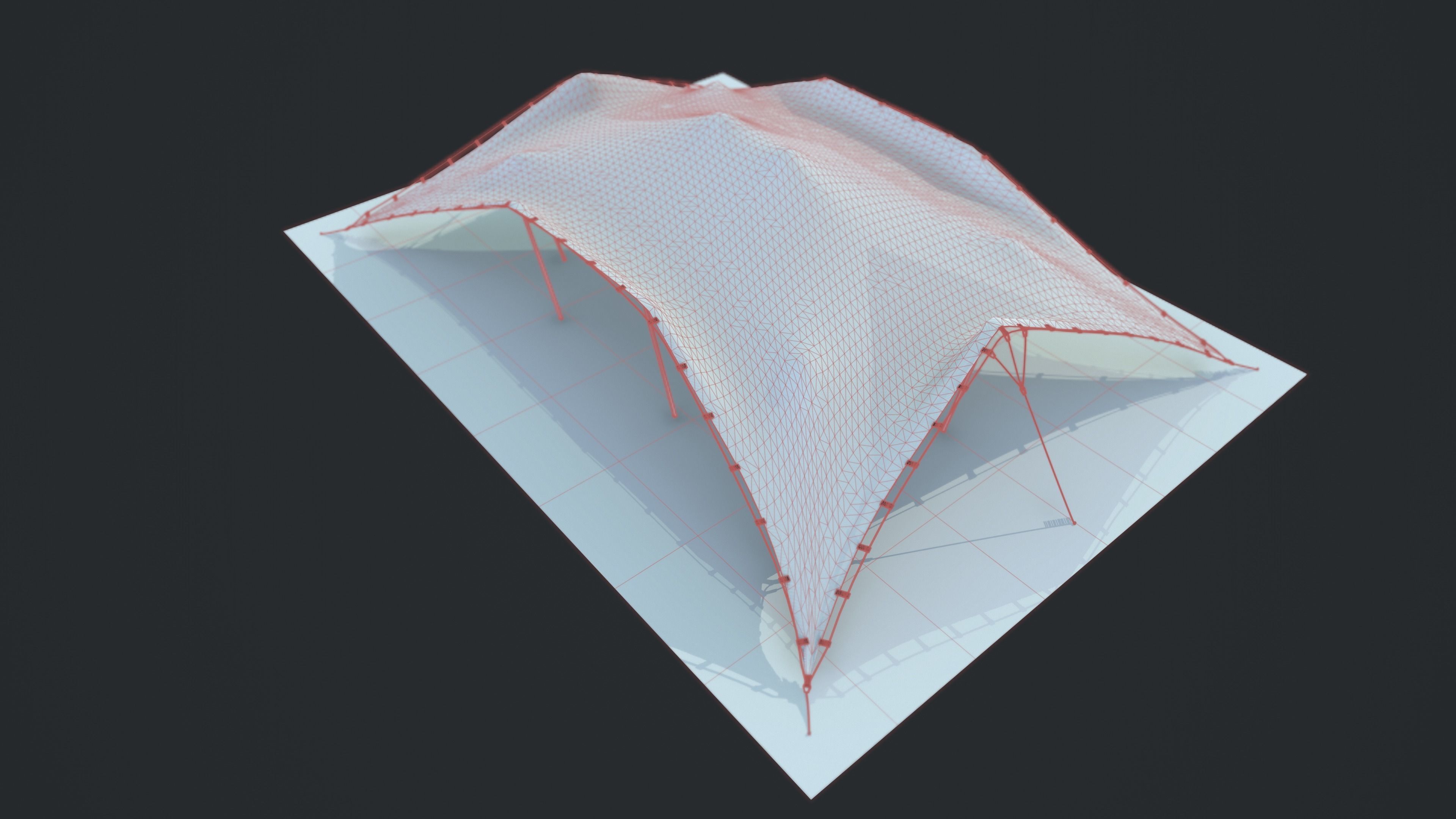 Stretch Tent  3D model_3