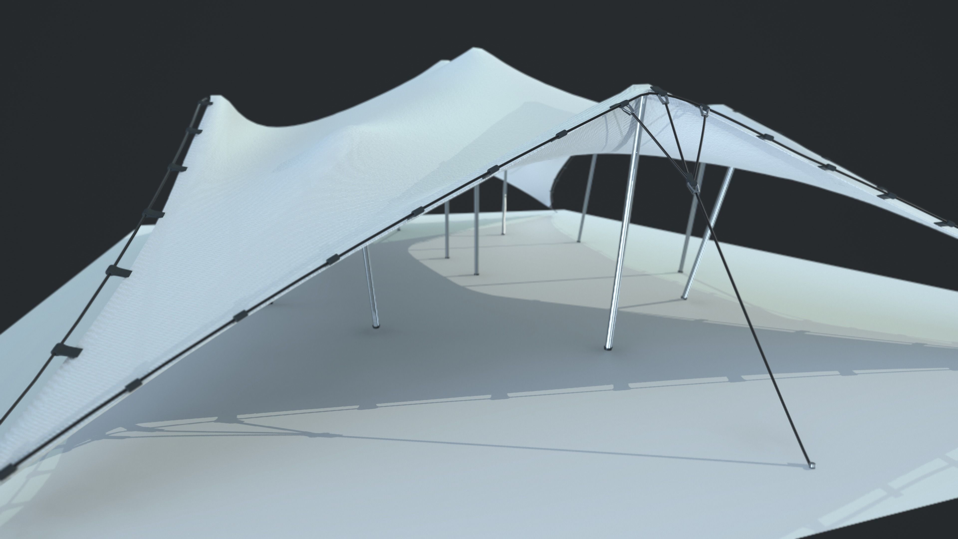 Stretch Tent  3D model_1