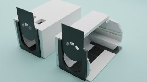 The Mandalorian - Rebel Prison Ship 5 - Cell Interior 1-12 scale 3D print model_7