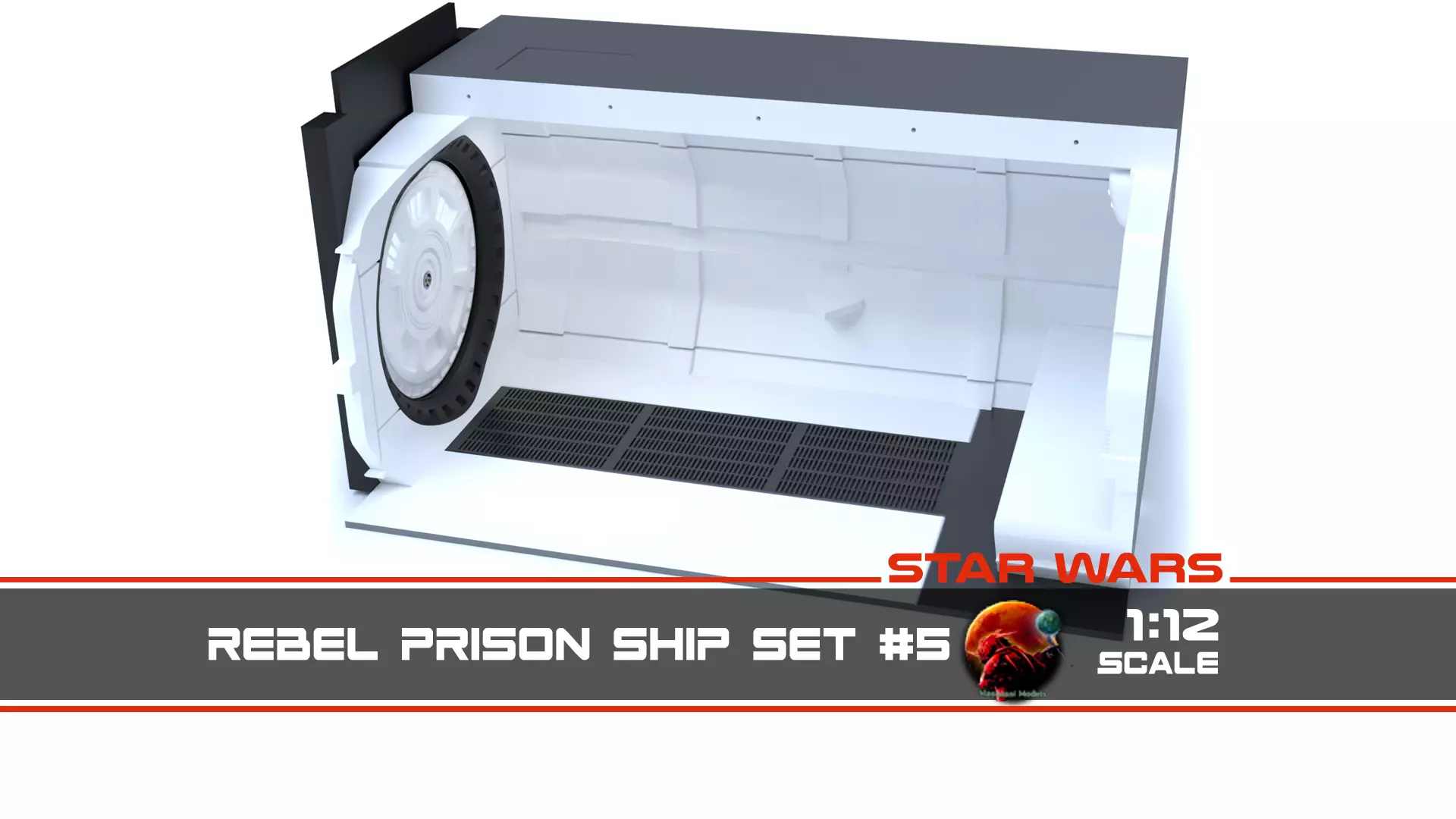 The Mandalorian - Rebel Prison Ship 5 - Cell Interior 1-12 scale 3D print model_0